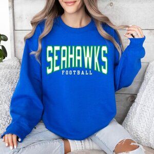 Seahawks Football White & Green Design T-Shirt, Crewneck, Hoodie Sports Apparel